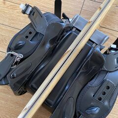 SWALLOW ソフトブレード スノボブーツ用ショートスキー 3点セットの画像