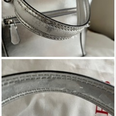 【無料】フランス購入　GUESSバッグ シルバーの画像