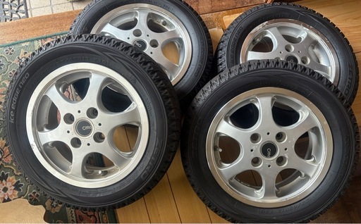 【受け渡し予定者決定】155/65R13 スタッドレスタイヤホイール現状渡し