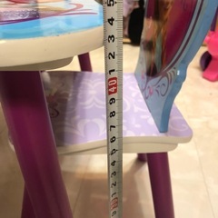 アナ雪　テーブルセット　木製　アナ　人形　アナと雪の女王の画像