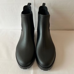 tal.by yumi レインショートブーツ ブラック サイドゴアブーツ　Mの画像