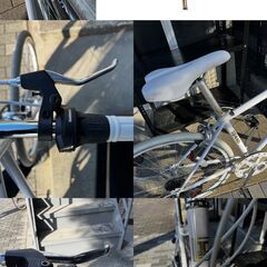 クロスバイク SPEED T21 ホワイト 6段変速の画像