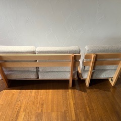 ３人掛けソファ(2人掛け＋1人掛け)セットの画像