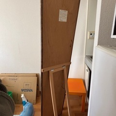 【11/28 17時現在まとめ引取り希望の方と交渉中につき返信お待ちください】鏡（姿見）木製枠 自立型 160センチ位の画像