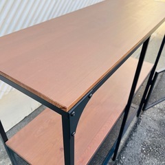 フォエルボ シェルフ FJALLO メタルラック アイアンラック スチール × 木製棚 インダストリアル 収納棚 フリーラック キャビネット 扉付き シェルフ 黒 ブラック 男前インテリア ガレージスタイル 工業系家具 / FJALLO Shelf Metal Iron Rack Steel Cabinet Industrial Storage Shelf Black Wood Top Door Typeの画像