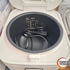 ✨イオン　中古　HC-RCMO23-WH　炊飯器 ３.５合　2024年式　ホワイト✨うるま市田場✨の画像