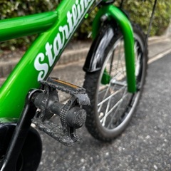 （価格相談可）子供用自転 18インチ　コマ2本ありの画像