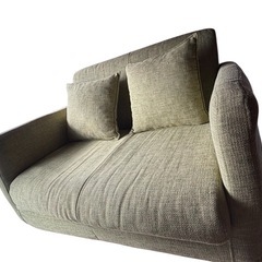 2人掛けソファー グリーンの画像