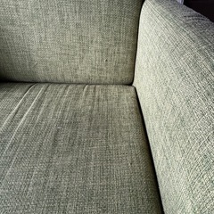 2人掛けソファー グリーンの画像