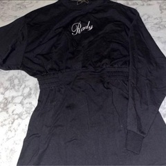 Rady ブラック 長袖ミニワンピースMの画像