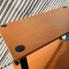 木製プリントラック 4段 シェルフ 収納棚 ウッドラック オープンラック 多目的ラック 本棚 省スペース ラック ブラック脚 木目 ナチュラル インテリア 家具 リビング収納 / Wood Print 4 Tier Shelf Storage Rack Open Rack Bookcase Wooden Pattern Natural Black Legs Furnitureの画像