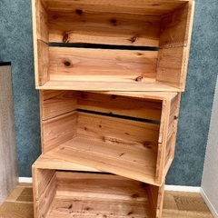 国産りんご箱 木箱 おしゃれ 単品の画像