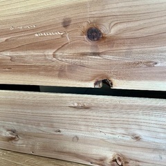 国産りんご箱 木箱 おしゃれ 単品の画像