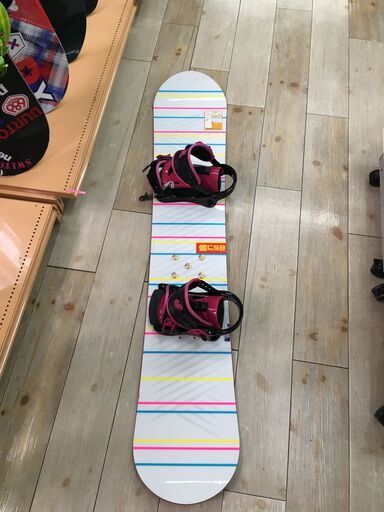 スノーボード　CSB　143cm　ビンディング付き