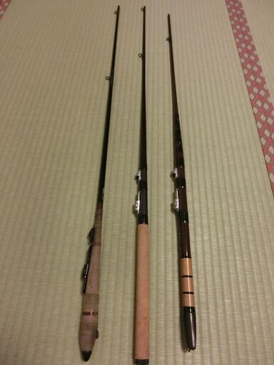 イカダ竿　（リョービ）　別誂　竹心竿・プロセクション攻めイカダ・イカダ潮香　3本セット