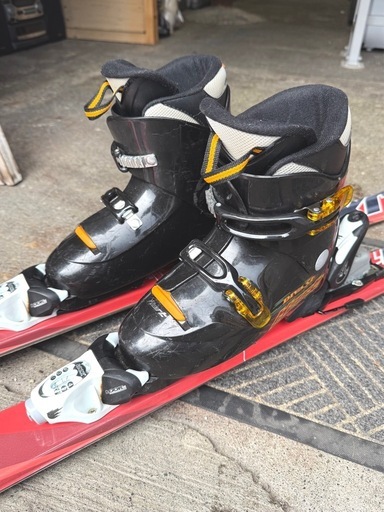 お引取り限定 BXB Jr.Free-Riding ジュニアカービングスキー4点セット JX-H1 板138cm ブーツ23cm