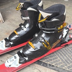 お引取り限定 BXB Jr.Free-Riding ジュニアカービングスキー4点セット JX-H1 板138cm ブーツ23cmの画像