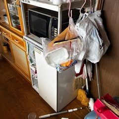 レンジボード 電子レンジ付き　昭和レトロ　中型の画像