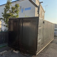 大型コンテナ 黒色 倉庫・ガレージ・作業スペースの画像