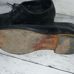 革靴　黒　中古品の画像