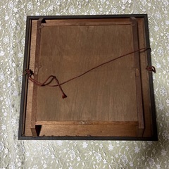 武者小路実篤複写の皿と額縁の画像