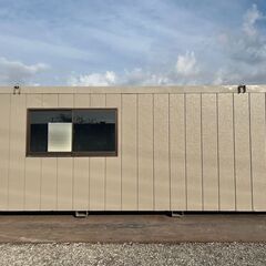 【三重】① 4坪ハウス　(土日引き取り可)　エアコン　8畳　コンテナハウス　ユニット　トレーラー　大型　事務所　倉庫　物置　【配送可】の画像