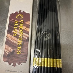 業務用　高級ベトナムの箸　2種類金と銀の画像