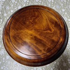 お盆2枚　独楽塗　天領彫の画像