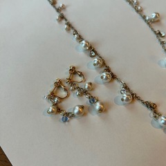 ハレの日に　ネックレスとイヤリングの画像