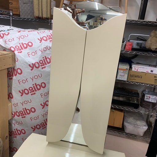 美原店 大塚家具 アンティーク 三面鏡 ドレッサー 猫脚　ホワイト ドレッサー スツールセット 三面鏡 猫脚アンティーク調 [幅93] Grace 