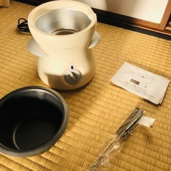 チーズ&チョコフォンデュ鍋の画像