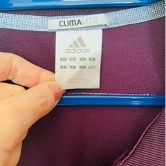 adidas/アディダス　ジム・トレーニングウェア　紫　**中古**の画像