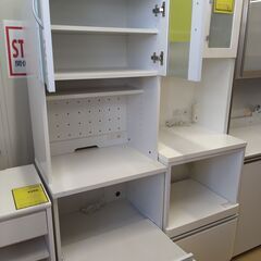 リユースのサカイ浦和店 【F359】★食器棚 株式会社モカ ホワイトの画像