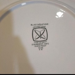 BLUE CARNATION 皿の画像