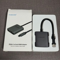 デュアルモニターに　USBC to HDMI ×2の画像