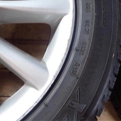 スタッドレスタイヤホイールセット　エスティマ純正17インチホイールの画像