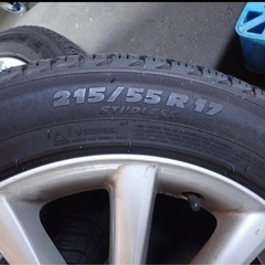 スタッドレスタイヤホイールセット　エスティマ純正17インチホイールの画像