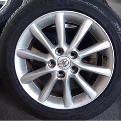 スタッドレスタイヤホイールセット　エスティマ純正17インチホイールの画像