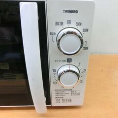 電子レンジ ツインバード 2018年製 DR-D429 ホワイト 白 ターンテーブル あたため専用 札幌市 西野店の画像