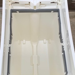 ソロウ ゴミ箱 ふた付き 45L ホワイト ペダルオープン 両開き 抗菌 加工 日本製の画像