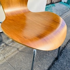 セブンチェア リプロダクト 7チェア アルネ・ヤコブセン デザイナーズチェア 北欧 モダン シェルチェア 成形合板 ビーチ × クローム脚 木製椅子 ミッドセンチュリー / Series 7 Seven Chair Reproduction Arne Jacobsen Shell Chair Wood Chrome Legs Scandinavian Modernの画像
