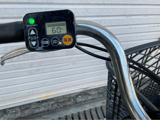 741  パナソニック最新機種電動アシスト自転車viviDX26インチグレー系ボディー