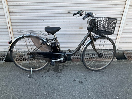 741  パナソニック最新機種電動アシスト自転車viviDX26インチグレー系ボディー