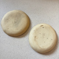赤膚焼 寧屋工房 武田高明 小皿 2枚セット 奈良絵 豆皿の画像