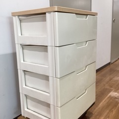 四段チェスト【町田市再生家具】　1128の画像