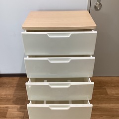 四段チェスト【町田市再生家具】　1128の画像