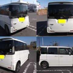 平成２９年式フレアワゴン　カスタムXG　左パワスラ　車検付き　Sエネチャージ　機関良好　スマートキー　アルミ　ドラレコ　AACの画像