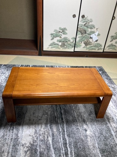 karimoku】ローテーブル／センターテーブル木製しっかりタイプ幅120cm