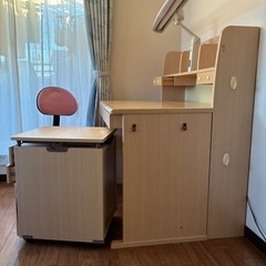 ロフトベッド・ソファーベッド・勉強机　　3点セットの画像