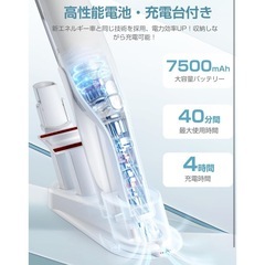 掃除機 コードレス ハンディ超軽量 15kpa超強力吸引 スティックク リーナーの画像